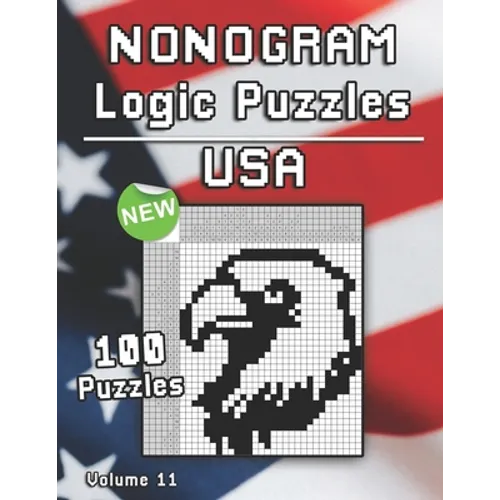 Nonogram Puzzles: Hanjie Puzzle Book USA & America with Griddler Brainteaser for Adults and Kids - Paperback