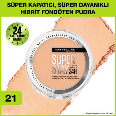 Maybelline Superstay: 24H Hybrid Powder Foundation - Vegan, Water Resistant, Matte Finish & Flawless Coverage
