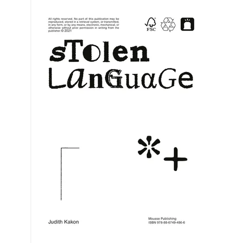 Judith Kakon: Stolen Language - Paperback