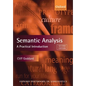 Semantic Analysis: A Practical Introduction - Paperback