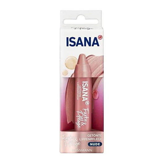 Isana Lip Care Pencil Color 2 Care Nude - Moisturizing Lip Color with Shea Butter