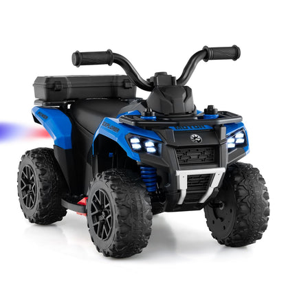 6V Kids Ride On ATV with Spray Function and Storage Box with Music