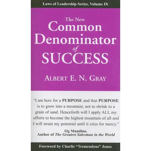 The New Common Denominator of Success - Paperback