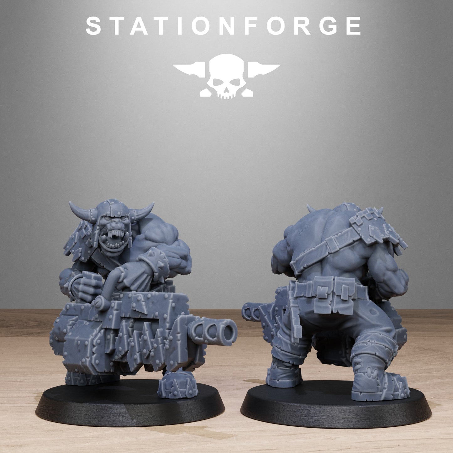 3D Printed Orkaz Bros Infantry by StationForge Miniatures