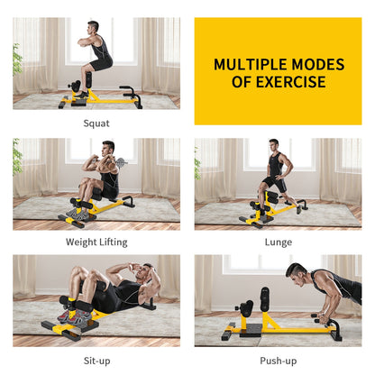 3-in-1 Sissy Squat Ab Workout Home Gym Sit-up Machine