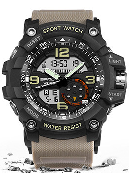 Analog-Digital Sports Watch with LED Backlight - STEVVEX