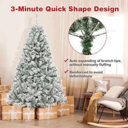 6/7/8 Feet Artificial Xmas Tree 3-Minute Quick Shape