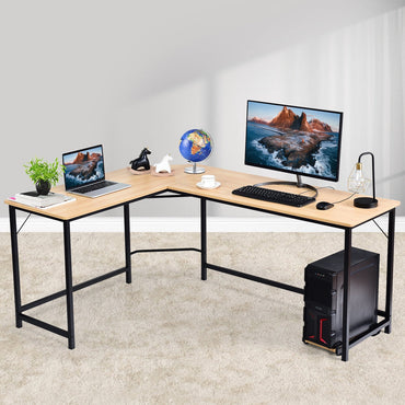L Shaped Desk Corner Computer Desk PC Laptop Gaming Table Workstation