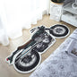 Original Design Retro Motorcycle Carpet