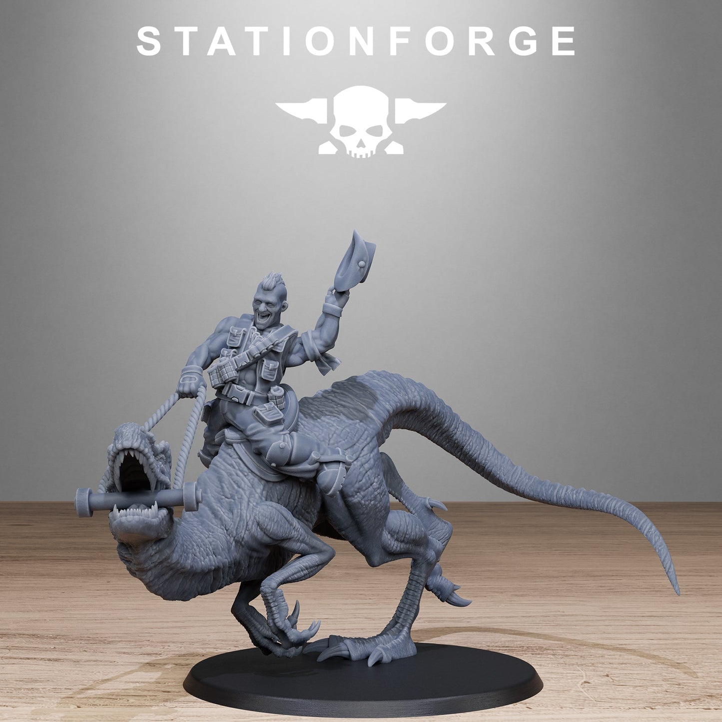 3D Printed GrimGuard Jungle Raptors by Stationforge Miniatures