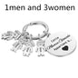 Stainless Steel Boy And Girl Keychain