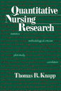 Quantitative Nursing Research - Paperback