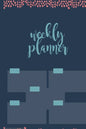 Weekly planner: Daily Weekly Monthly 54 Weeks Calendar and Organizer with to-do list tracker - Paperback