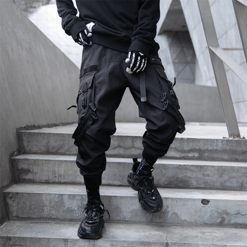 Cargo Jogger Paratrooper Pants Casual Long Trousers For Fall And Winter