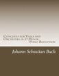 Concerto for Viola and Orchestra in D Minor: Piano Reduction - Paperback