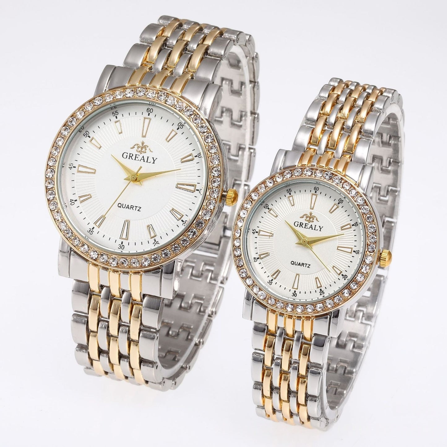 Mens And Womens Quartz Dress Couple Watches Business Gift