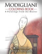 Modigliani Coloring Book: 8 Paintings from the Master - Paperback