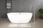 Single Handle Floor Mounted Tub Faucet Chrome