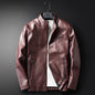 Men's Leather New Product Korean Style Slim Youth  Jacket