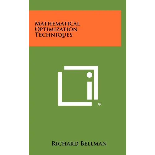 Mathematical Optimization Techniques - Hardcover