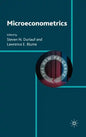 Microeconometrics - Hardcover