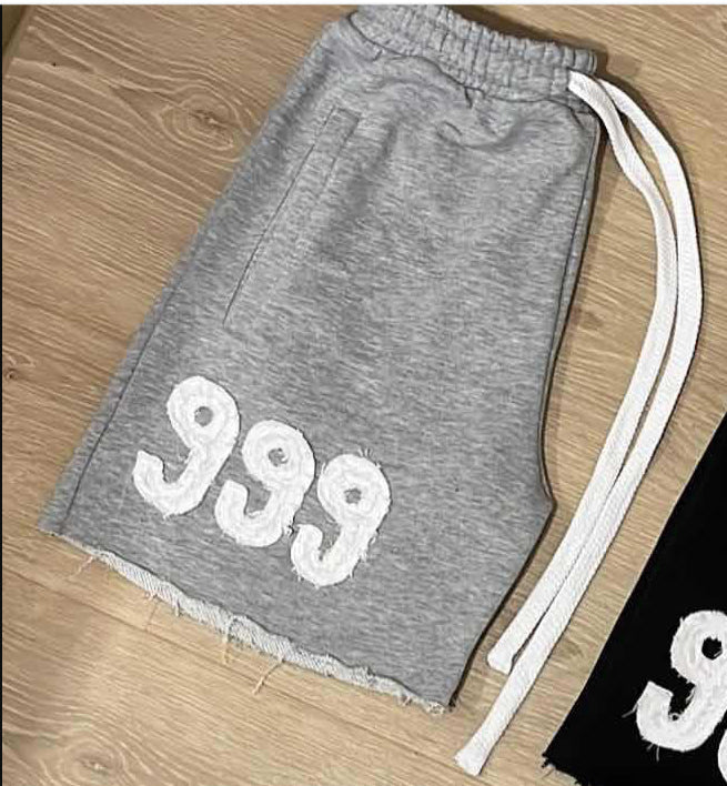 New Digital-print Drawstring-adjustable Shorts