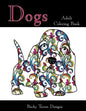 Dogs Adult Coloring Book - Paperback