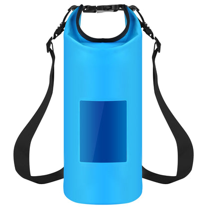 Floating Waterproof Dry Bag Floating Dry Sacks with Observable Window 10L Roll Top Lightweight Dry Storage Bag for Kayaking Rafting Boating Swimming C