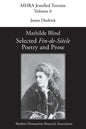 Mathilde Blind: Selected Fin-de-Siècle Poetry and Prose - Paperback
