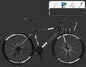 Road Race Variable Speed Solid Tire Double Disc Brake Bicycle
