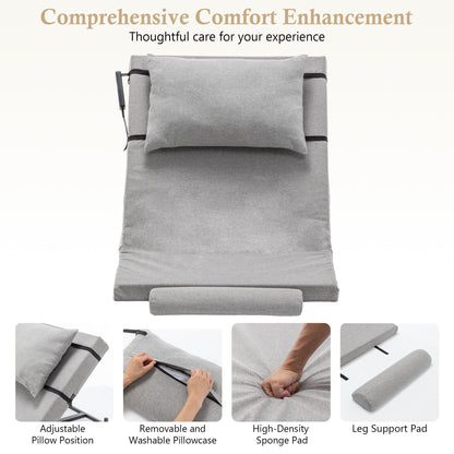 Bed Backrest Electric Adjustable 4-68 Degree Remote Washable 300 LB 47 In