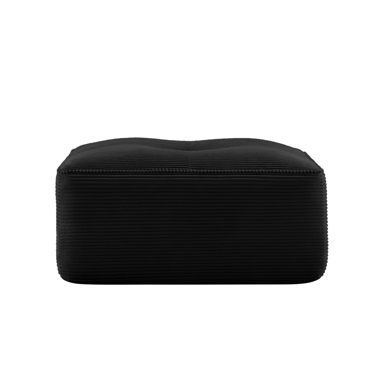 Ottoman Corduroy - Black