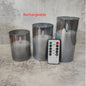 Electroplated Glass LED Electronic Candle Lights Wholesale Rechargeable