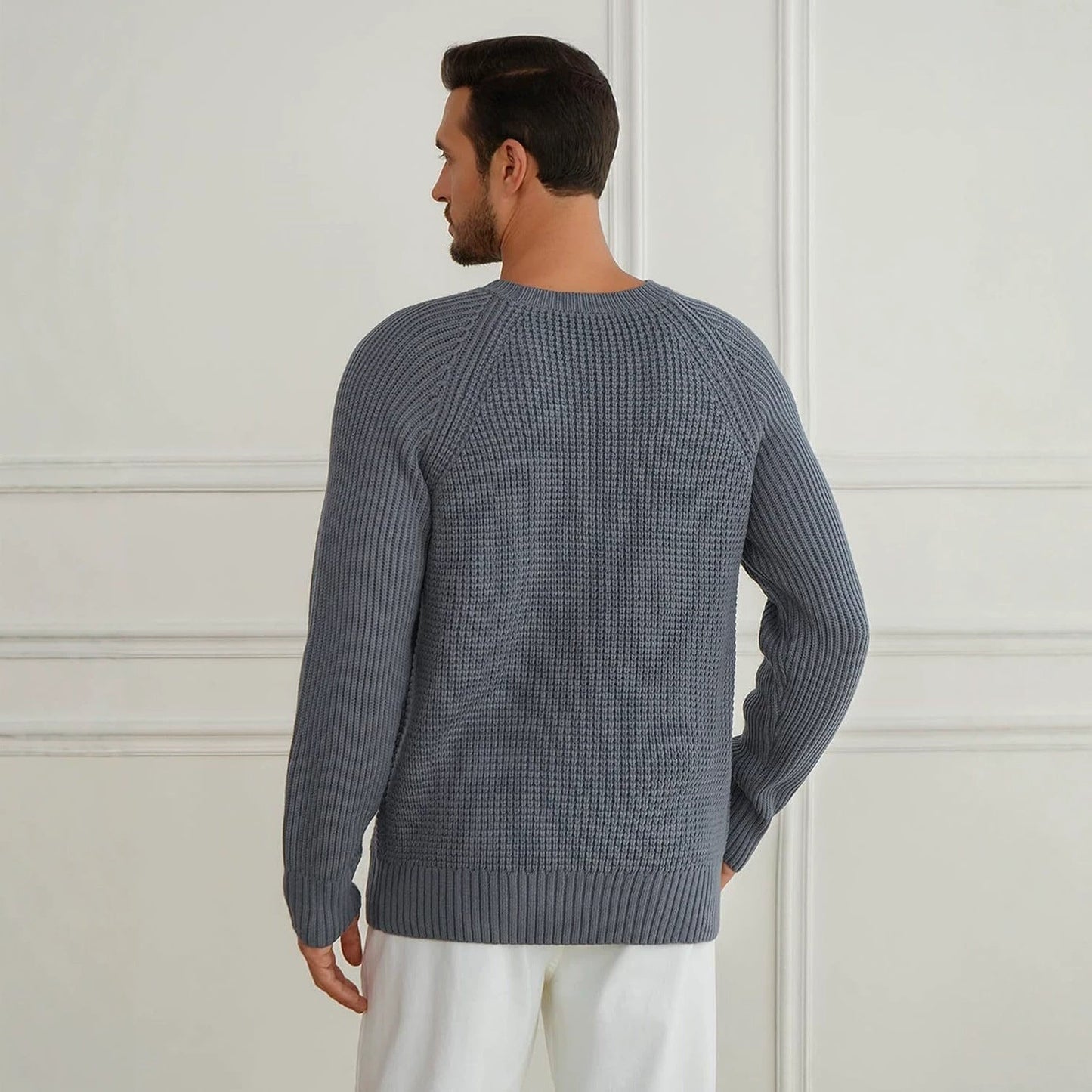 New Versatile Trendy Long-sleeve Pullover With A Round Neckline