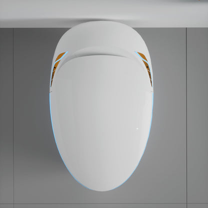 Unique Smart Toilet with Bidet Built In, Intelligent One Piece Toilet For Mod...
