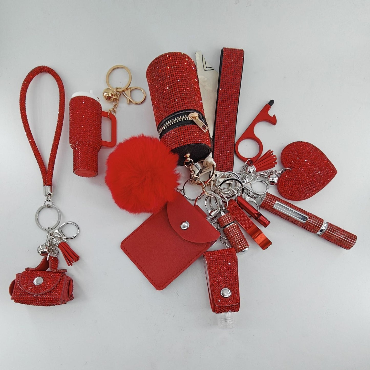13-Piece Self-Defense Mini Lipstick Keychain Set