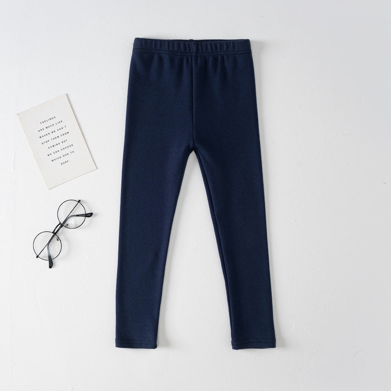Basic Cotton-spandex Girls Leggings