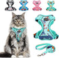 Cat Harness and Leash Set Escape Proof Reflective Adjustable Vest
