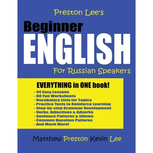 Preston Lee's Beginner English For Russian Speakers - Paperback