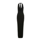 Women's Bare Back Slim-fit Halter Dress