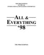 The Proceedings Of The 3rd International Humanities Conference: All & Everything 1998 - Paperback