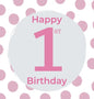 1st Birthday Guest Book (Hardcover): Birthday girl guest book, first birthday book, party and birthday celebrations decor, memory book, 1st birthday, - Hardcover