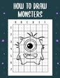 How to draw monsters: guide to draw monsters for Kids and adults to Learn to Draw Cute Stuff (How to draw) - Paperback