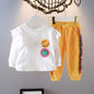 New Style Western Style Children Girl Fashionable Spring And Autumn Leisure Sports Two-piece Suit