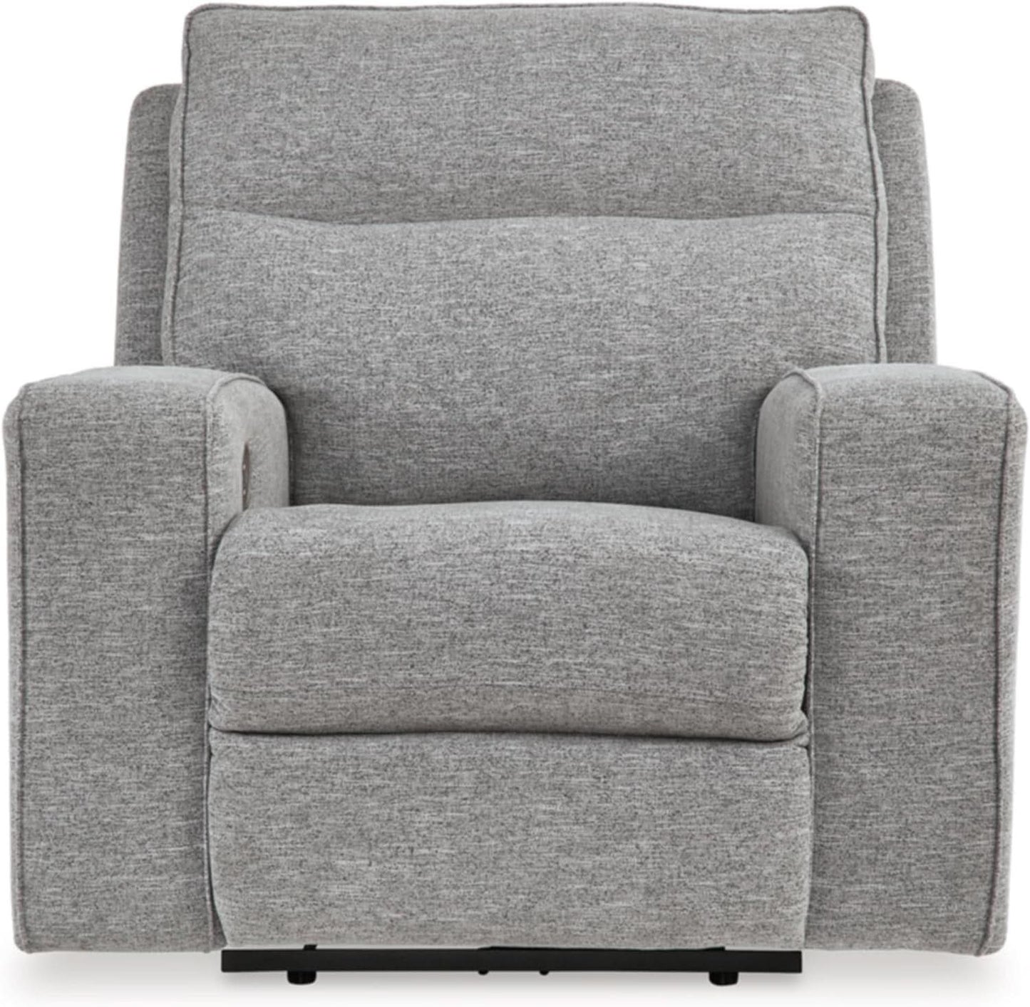 Gray Power Recliner With Adjustable Comfort For Living Room