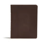 CSB Study Bible, Brown Genuine Leather: Faithful and True - Leather