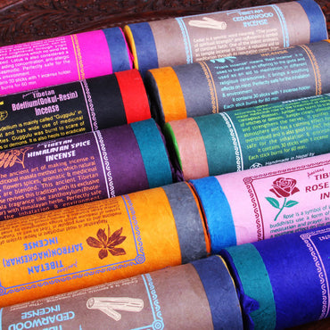 Tibetan Long Stick Incense – Multiple Scents (60-Minute Burn)