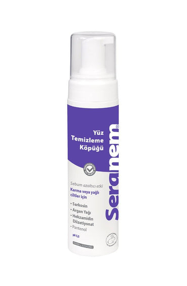 Seranem Facial Cleansing Foam 200ml - Gentle Skincare for Effective Face Cleaning