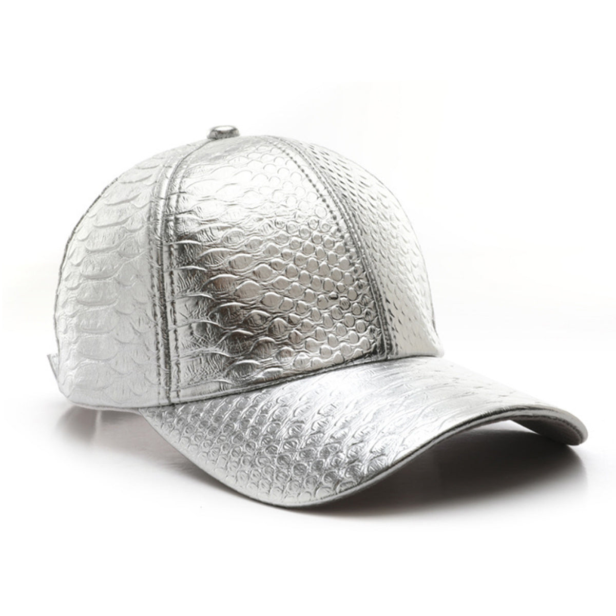 Monochromatic Light Board PU Leather Adjustable Trend Casual Baseball Cap Suitable For Outdoor Sports And Travel