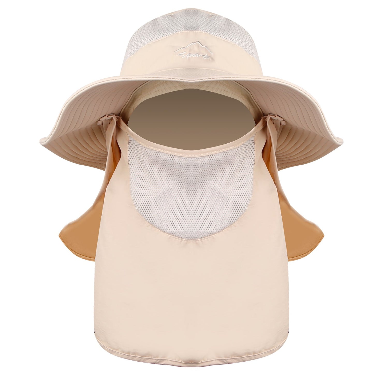 Fishing Bucket Hat Wide Brim Breathable Unisex Hat Sunlight-proof Removable Neck Face Fishing Cap For Fishing Hiking Traveling